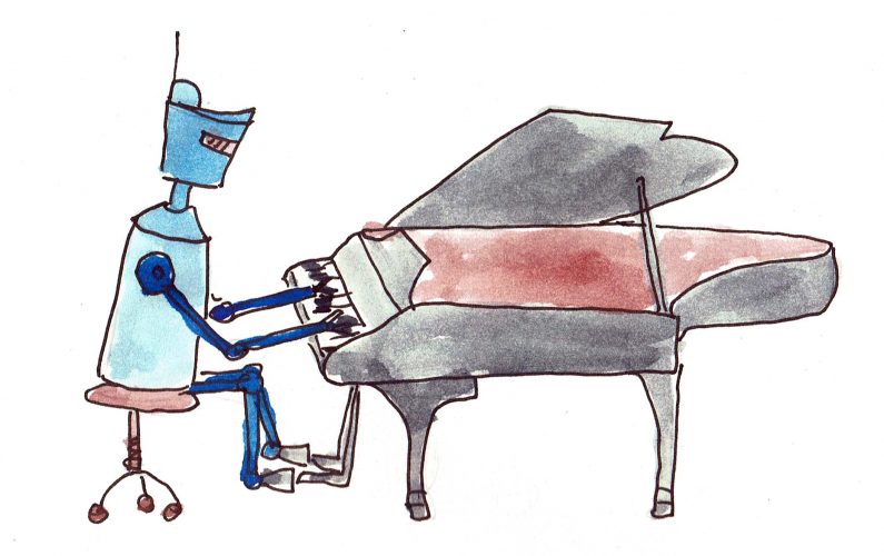 robot piano